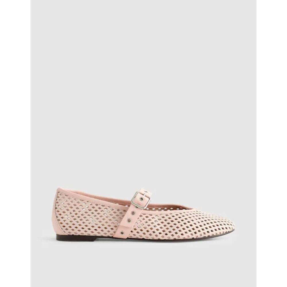 Madewell Women's The Remy Mary Jane Flat Shoes Leather Minimal Pink Size 8 NWOB - Picture 3 of 11